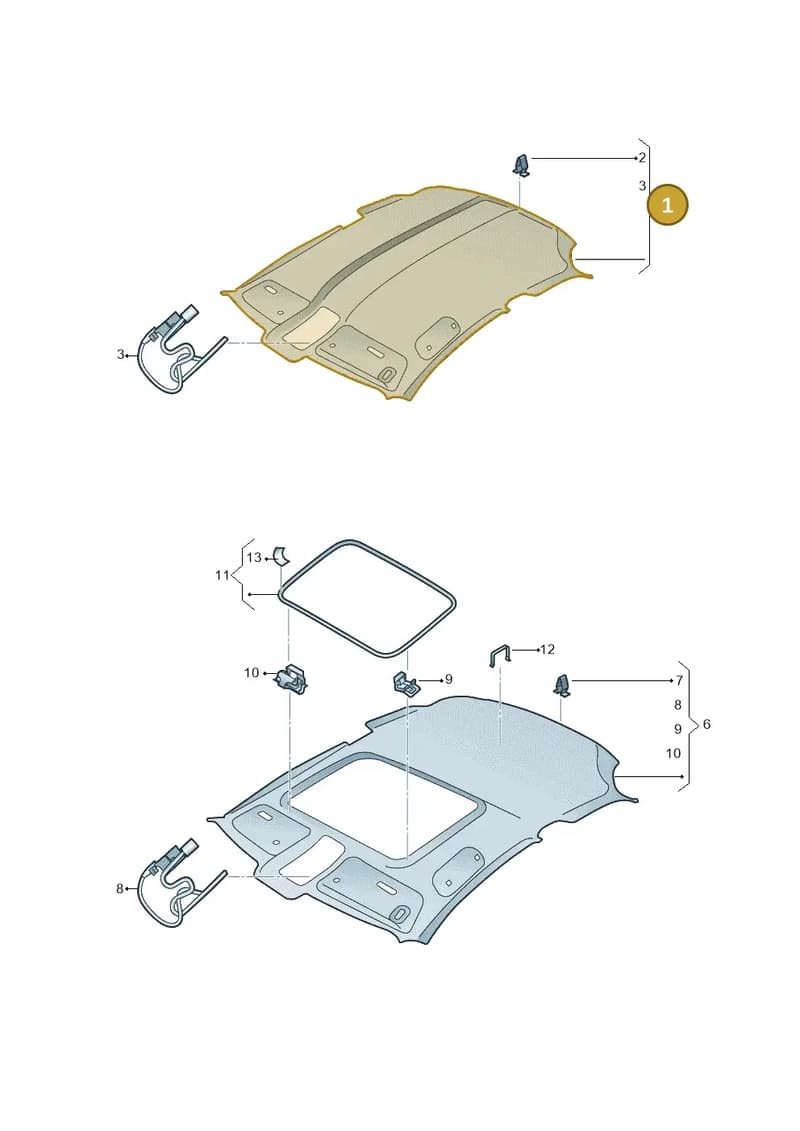 8V5867505SYS3 — Audi RS3 Limousine (2017-2020) diagram 853867550, position 1