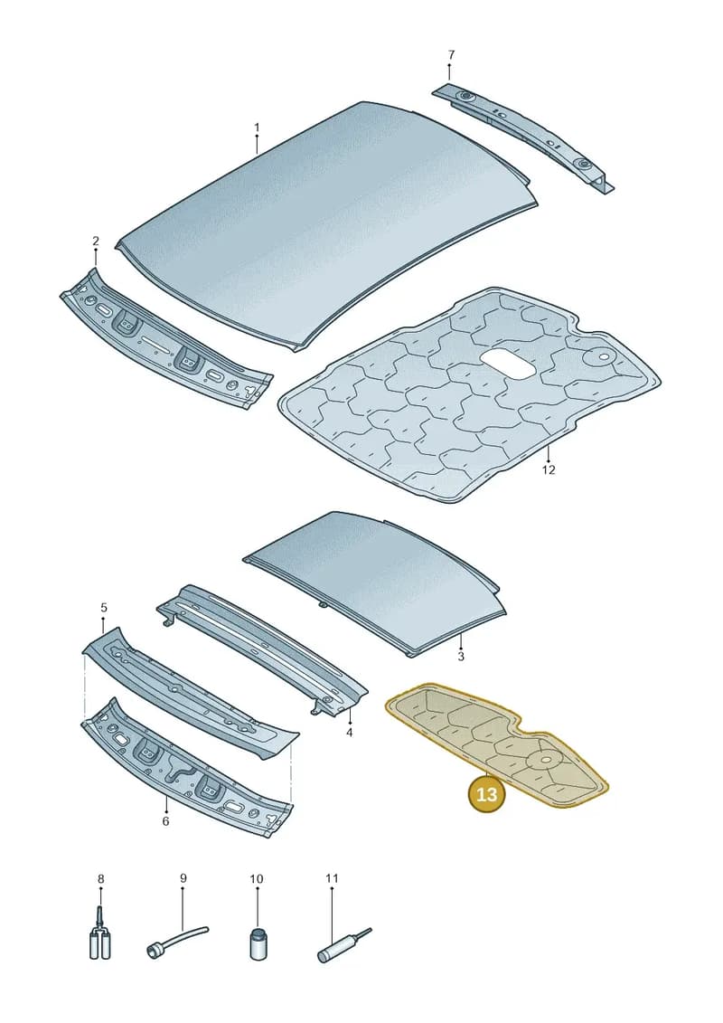 8V5867523K — Audi RS3 Limousine (2017-2020) diagram 890817100, position 13