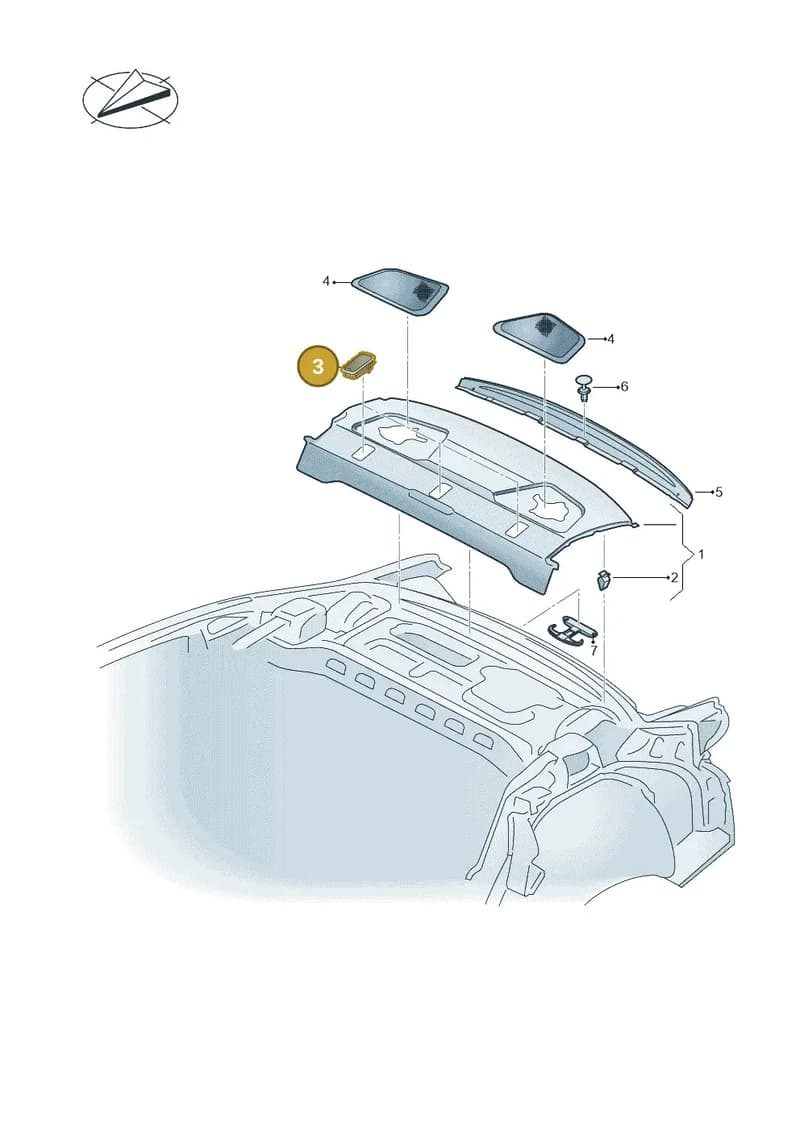 8V58873014PK — Audi A3 Sportback (2019-2021) diagram 596863860, position 3