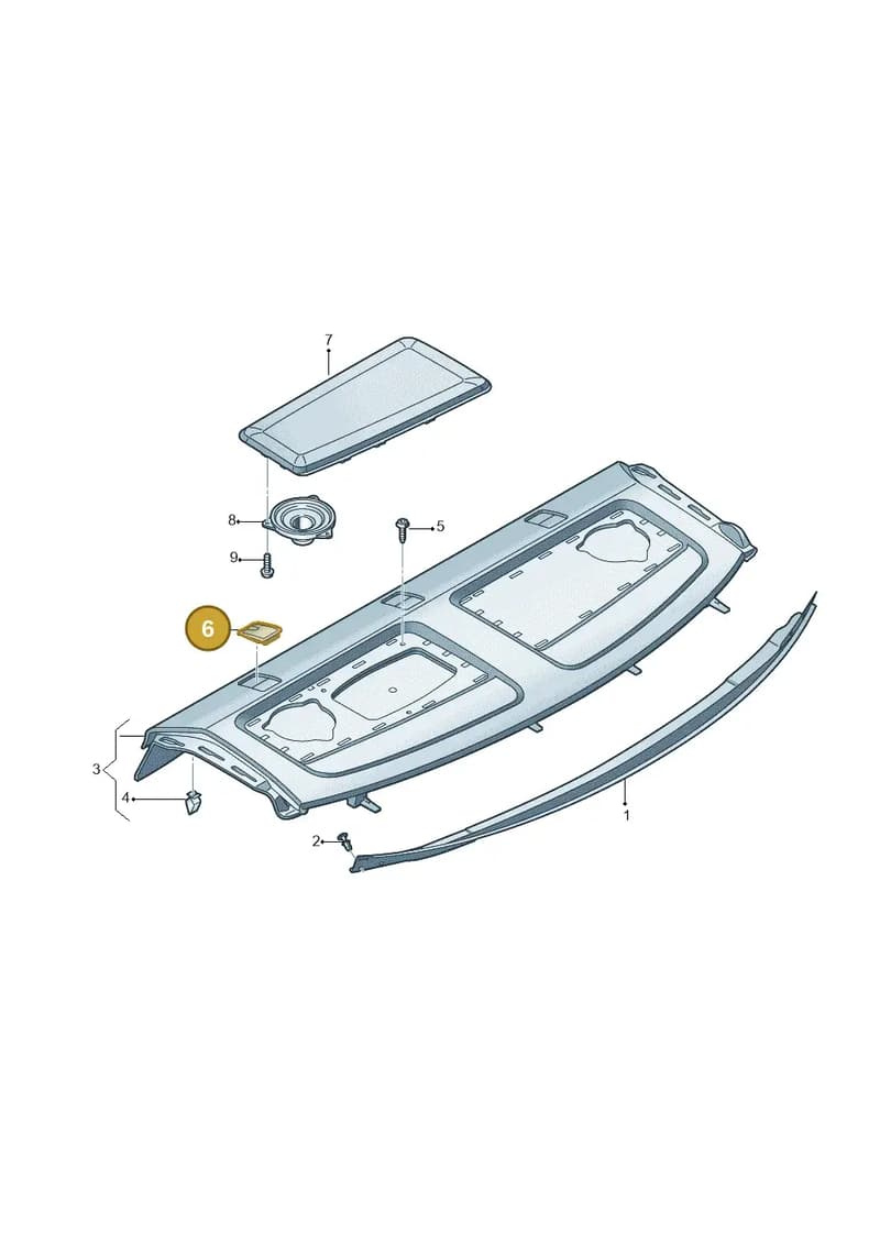 8V5887301DS2 — Audi RS3 Limousine (2017-2020) diagram 745863050, position 6