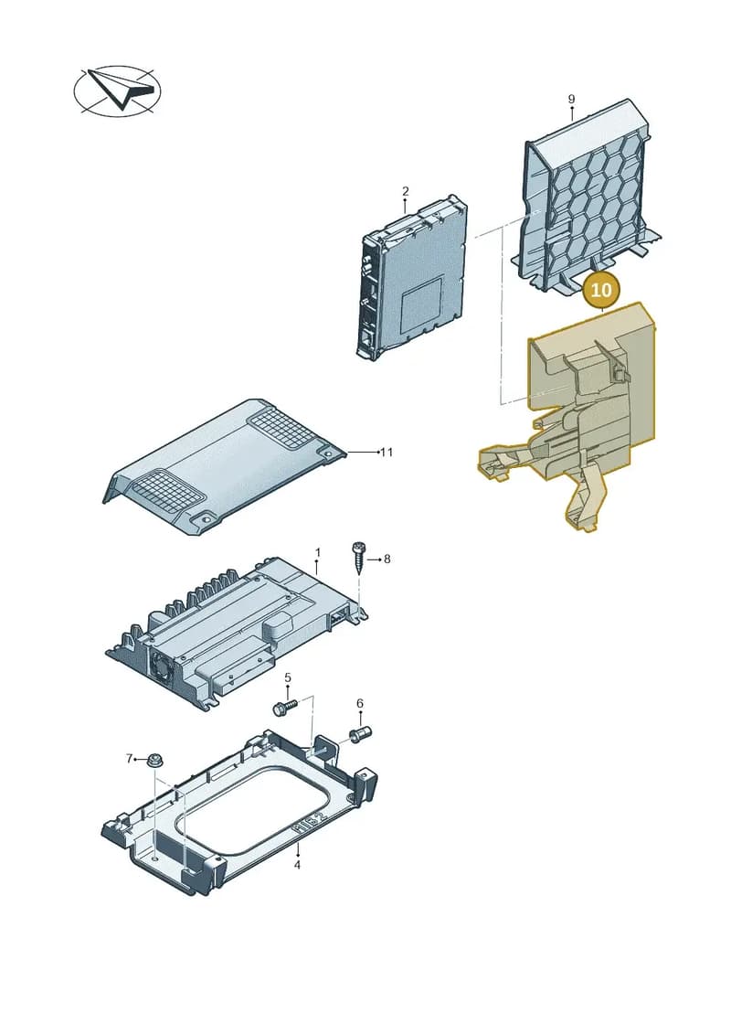 8V5907471 — Audi RS3 Limousine (2017-2020) diagram 890035400, position 10