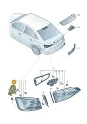 8V5945257E Audi Bulb Carrier