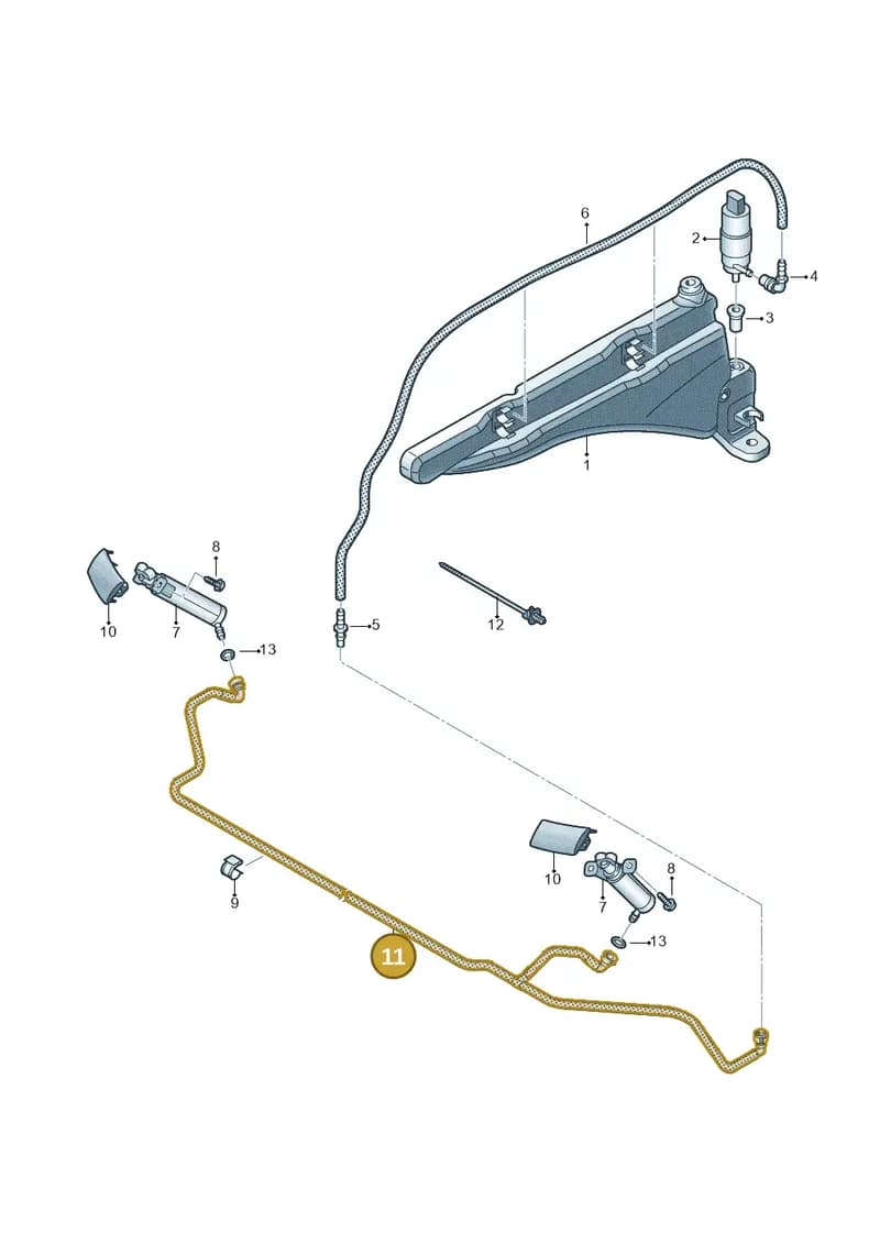 8V5955970B — Audi RS3 Limousine (2017-2020) diagram 858955300, position 11