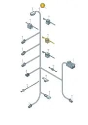 8V5971693L Audi Wiring Set for Door
