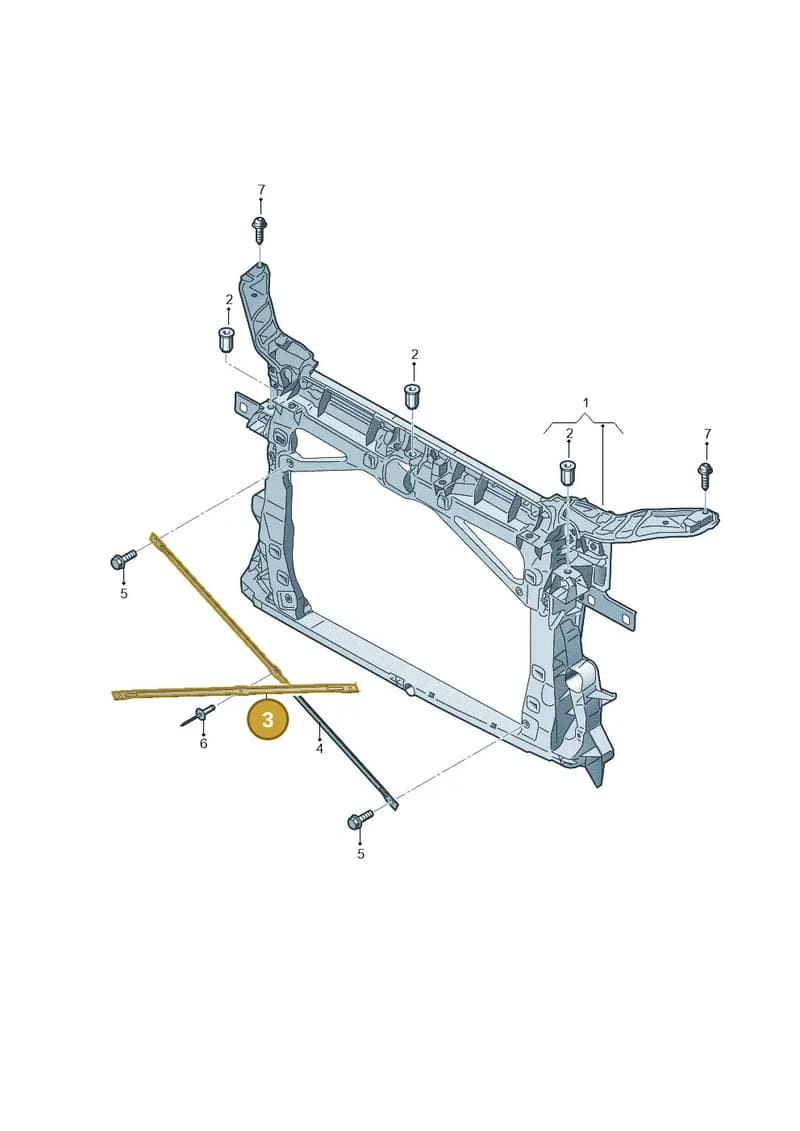 8V7806525 — Audi A3 Cabriolet (2016-2020) diagram 778805000, position 3
