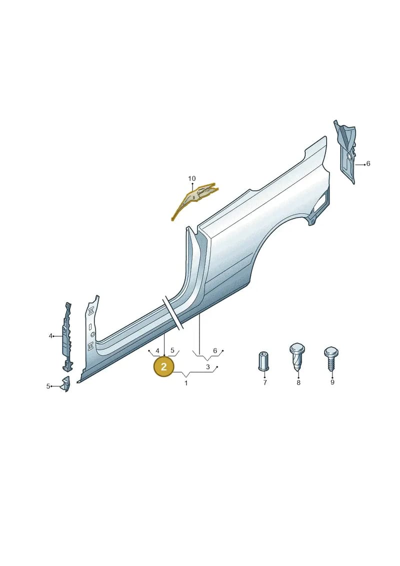 8V7809839 — Audi A3 Cabriolet (2016-2020) diagram 778809500, position 2