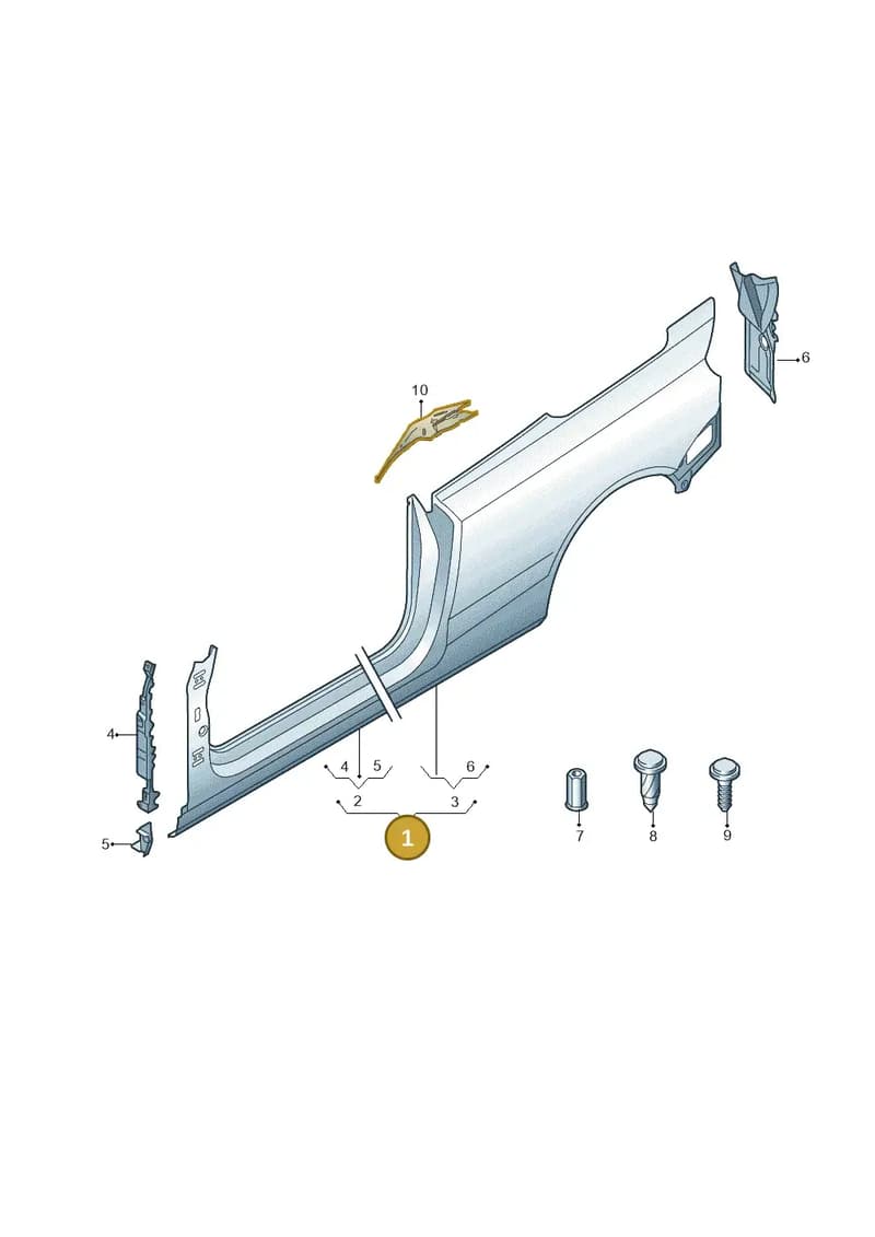 8V7810076TA — Audi A3 Cabriolet (2016-2020) diagram 778809500, position 1