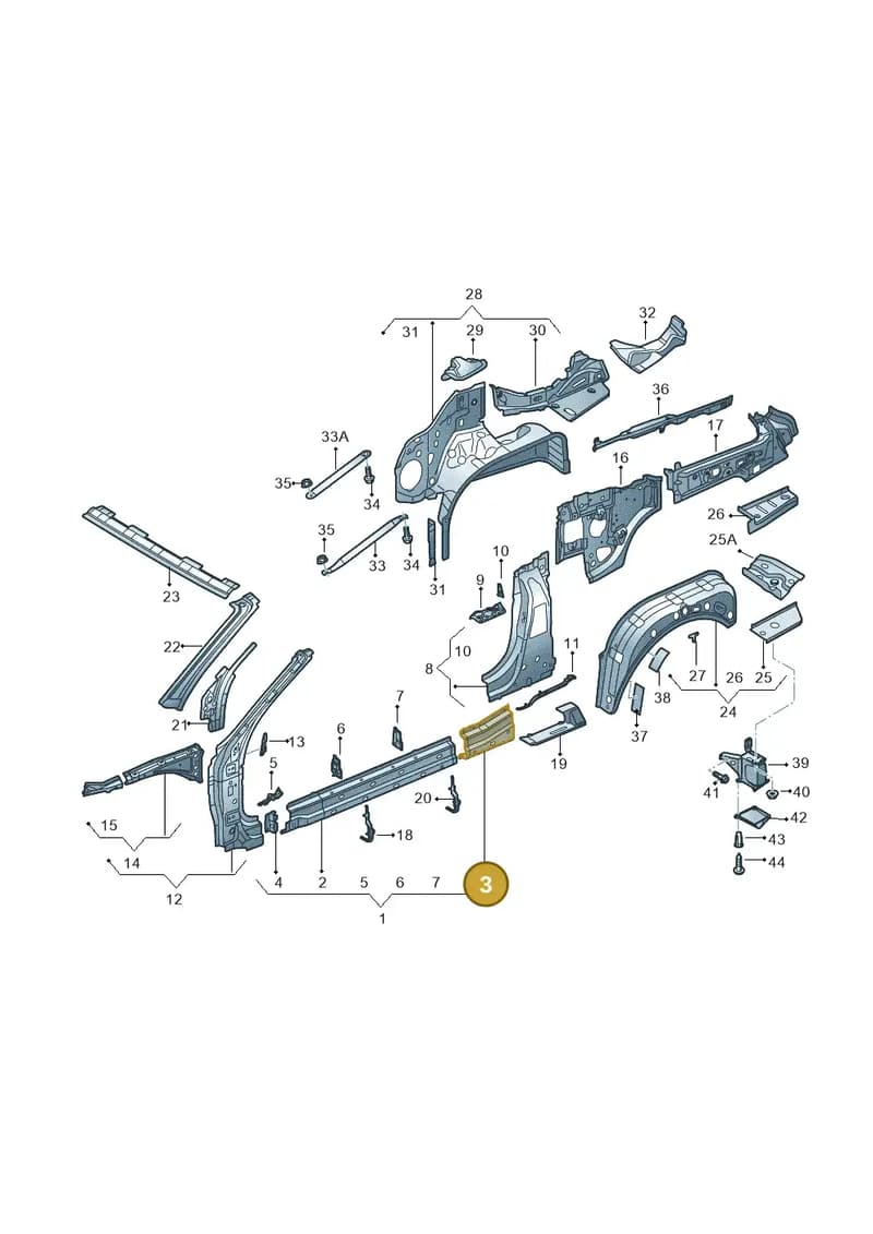 8V7810718 — Audi A3 Cabriolet (2016-2020) diagram 778809000, position 3