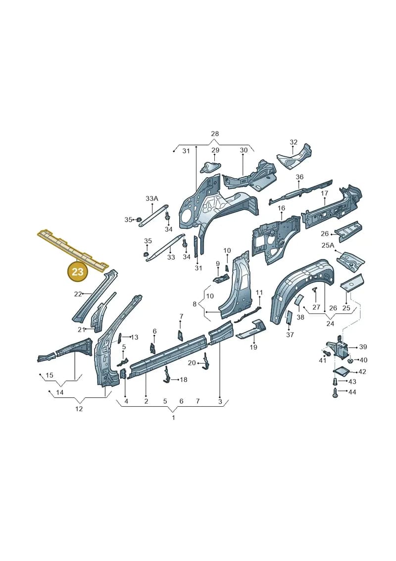 8V7817945A — Audi A3 Cabriolet (2016-2020) diagram 778809000, position 23