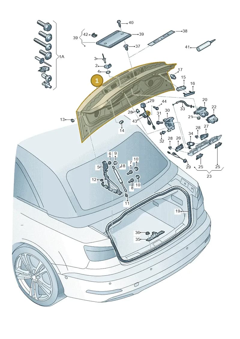 8V7827025F — Audi A3 Cabriolet (2016-2020) diagram 778827000, position 1