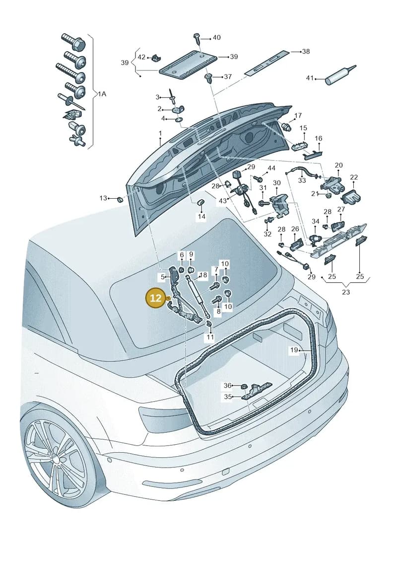 8V7827525 — Audi A3 Cabriolet (2016-2020) diagram 778827000, position 12