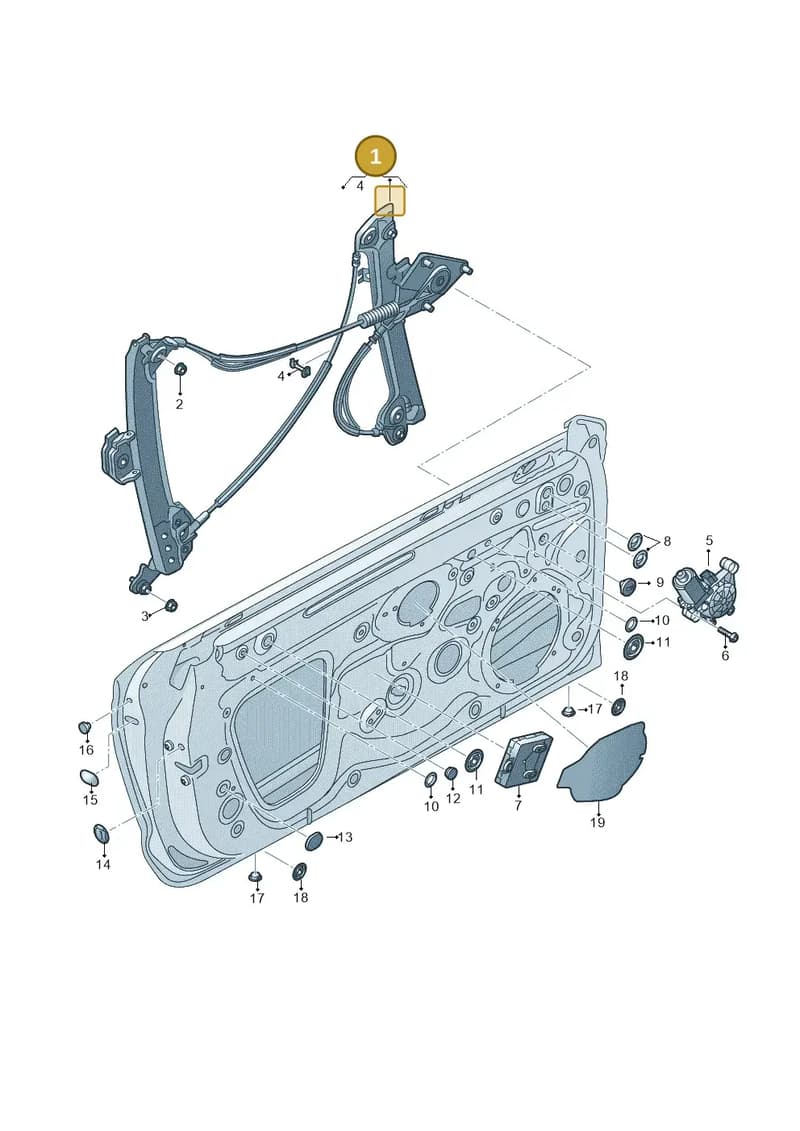8V7837462B — Audi A3 Cabriolet (2016-2020) diagram 778837600, position 1
