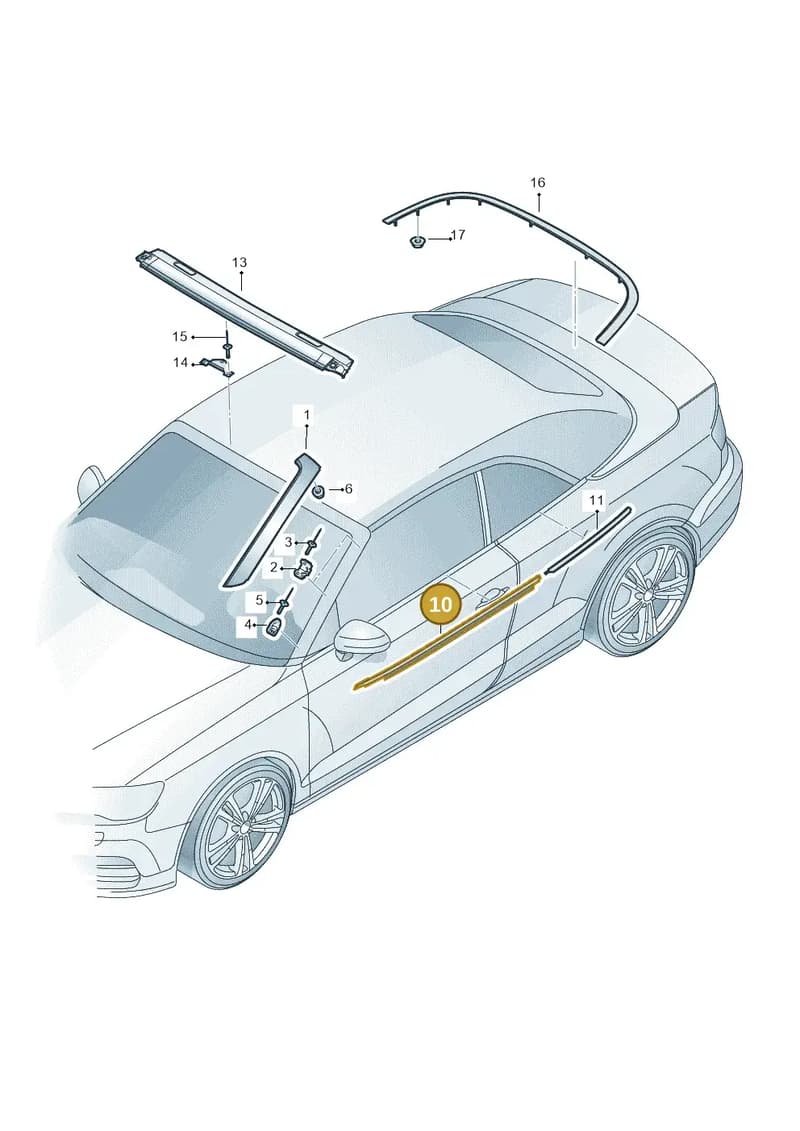 8V7853283C3Q7 — Audi A3 Cabriolet (2016-2020) diagram 778853100, position 10