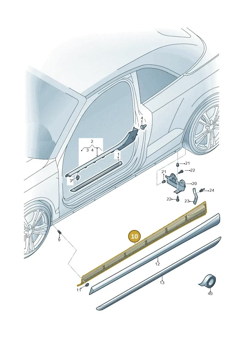 8V7854536 — Audi A3 Cab. 1.4 (2013-2016) diagram 778853000, position 10