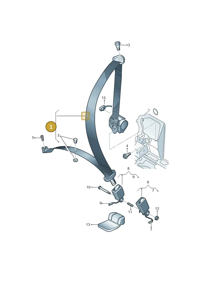 8V7857805AV04 — Audi A3 Cabriolet (2016-2020) diagram 778857700, position 1