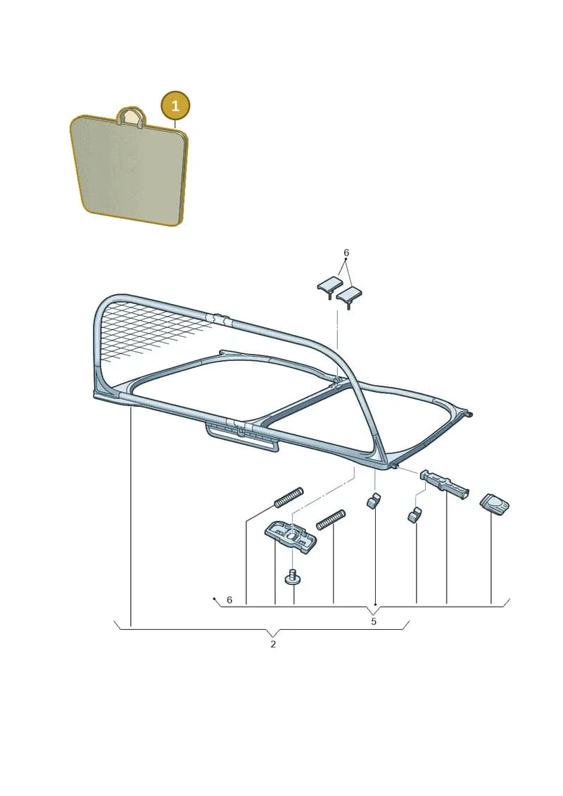 8V7862965 — Audi A3 Cabriolet (2016-2020) diagram 642862300, position 1