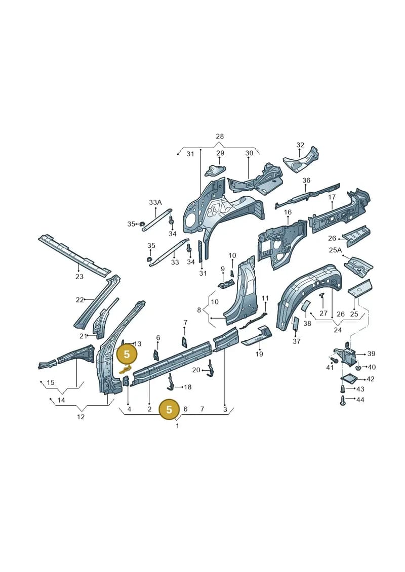 8V7864624A — Audi A3 Cabriolet (2016-2020) diagram 778809000, position 5
