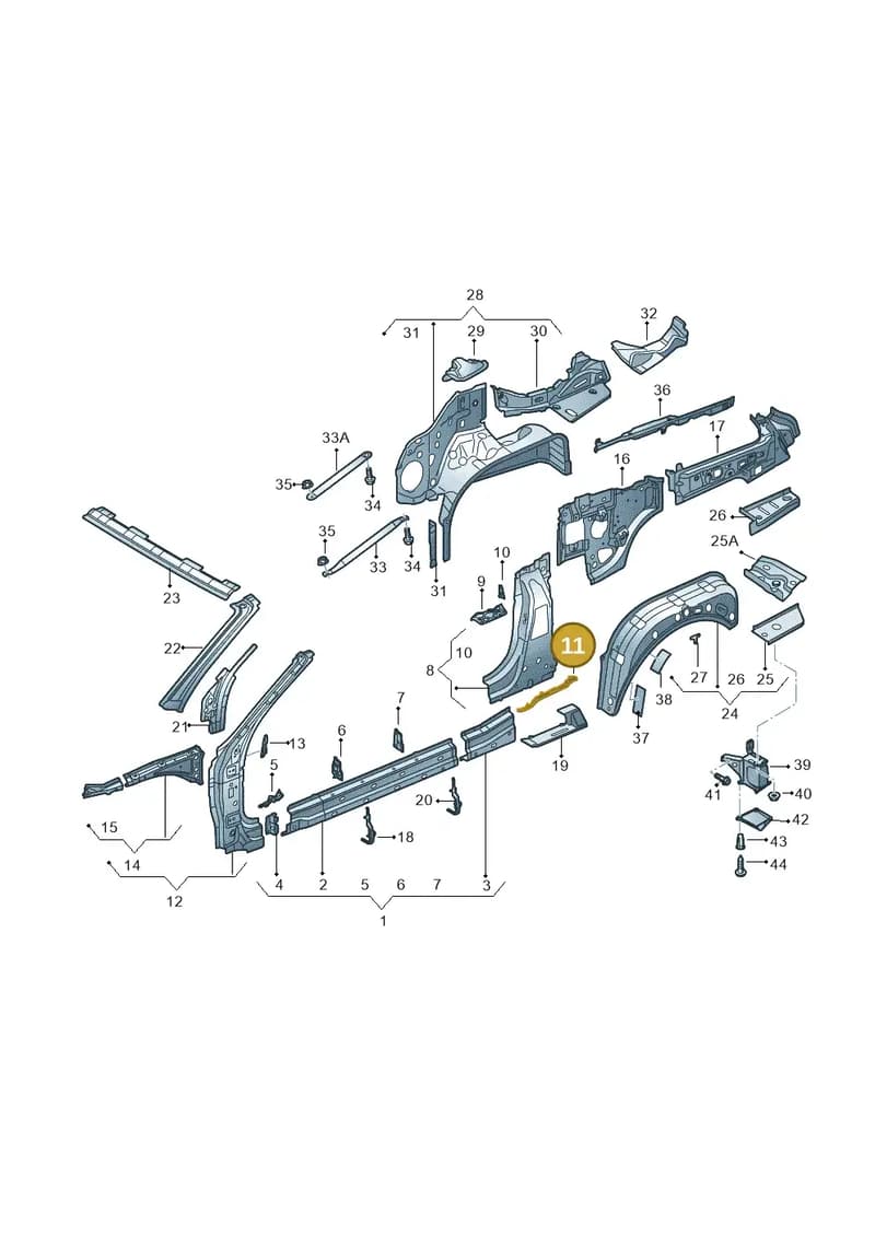 8V7864653A — Audi A3 Cabriolet (2016-2020) diagram 778809000, position 11