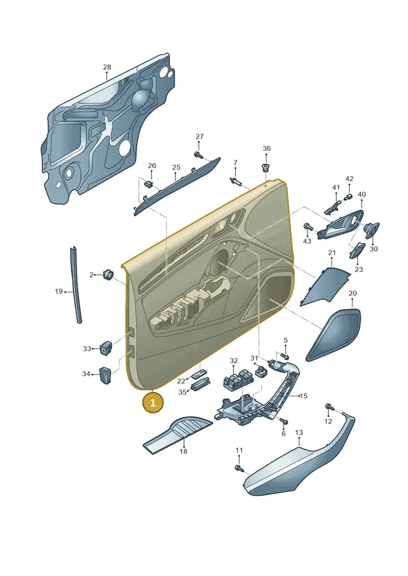 8V7867103ALQF — Audi A3 Cabriolet (2016-2020) diagram 891867000, position 1