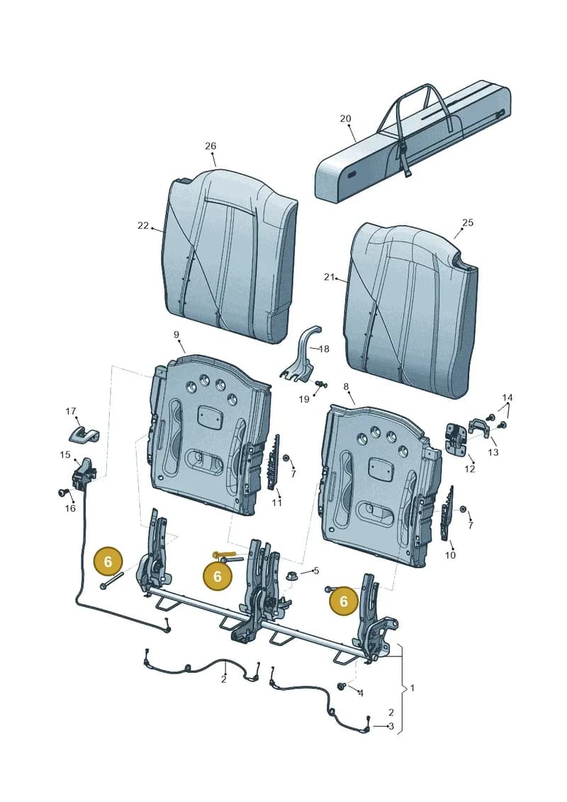 8V7898305 — Audi TT RS (2016-2023) diagram 850885700, position 6