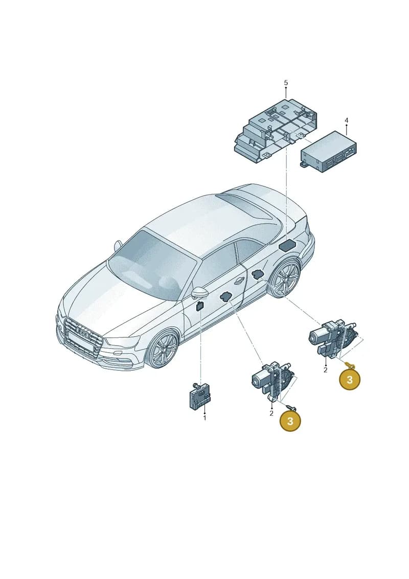8V7898925 — Audi A3 Cab. 1.4 (2013-2016) diagram 778959100, position 3