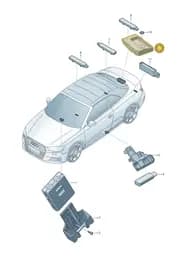 8V7907537 Audi Retainer for Aerial