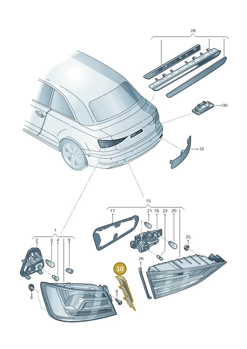 8V7945253B — Audi A3 Cabriolet (2016-2020) diagram 778945000, position 10