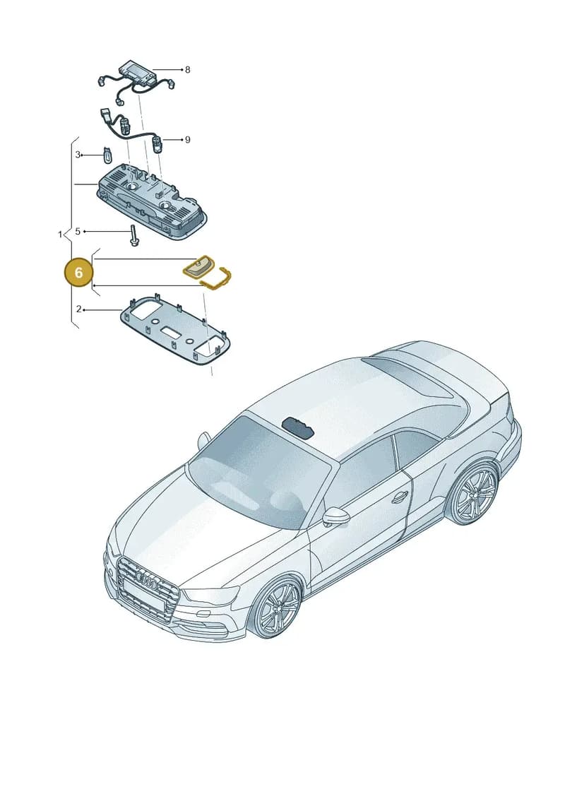 8V7947126A — Audi A3 Cab. 1.4 (2013-2016) diagram 778947000, position 6