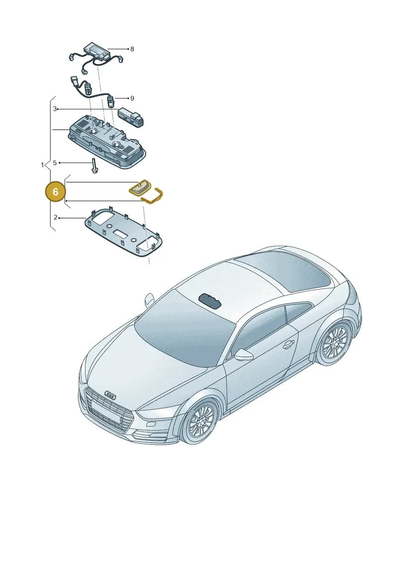 8V7947126A — Audi TT RS (2016-2023) diagram 850947000, position 6