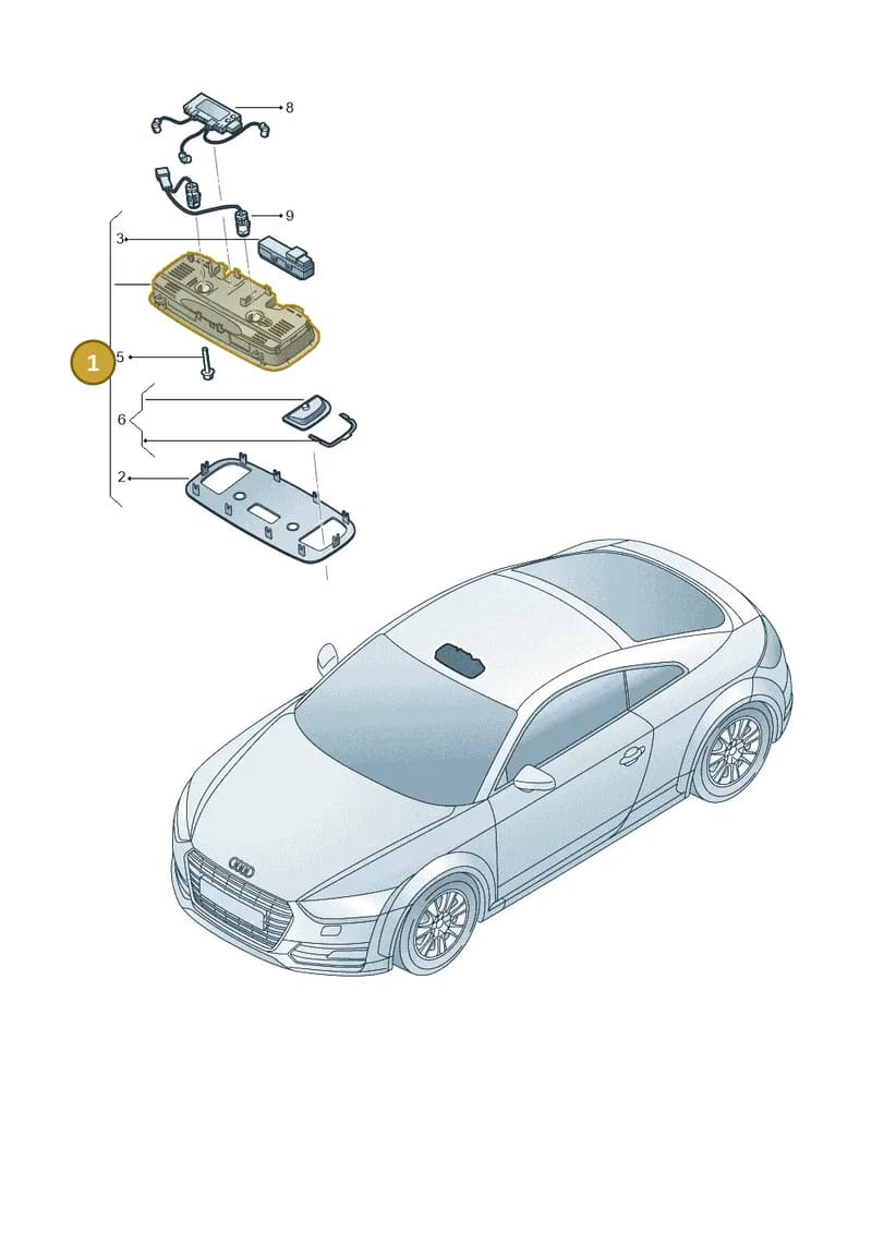 8V7947135AE6PS — Audi TT RS (2016-2023) diagram 850947000, position 1