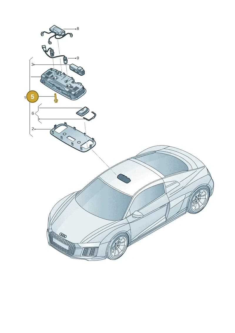 8V7947191 — Audi R8 Spyder (2015-2024) diagram 872947000, position 5