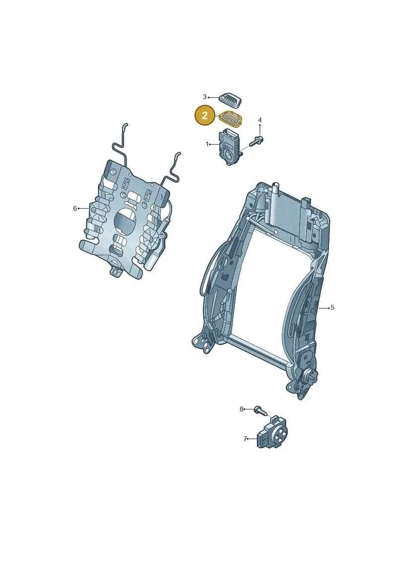 8V7963349 — Audi A3 Cab. 1.4 (2013-2016) diagram 778959200, position 2