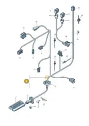 8V7971029S Audi Wiring Set for Door