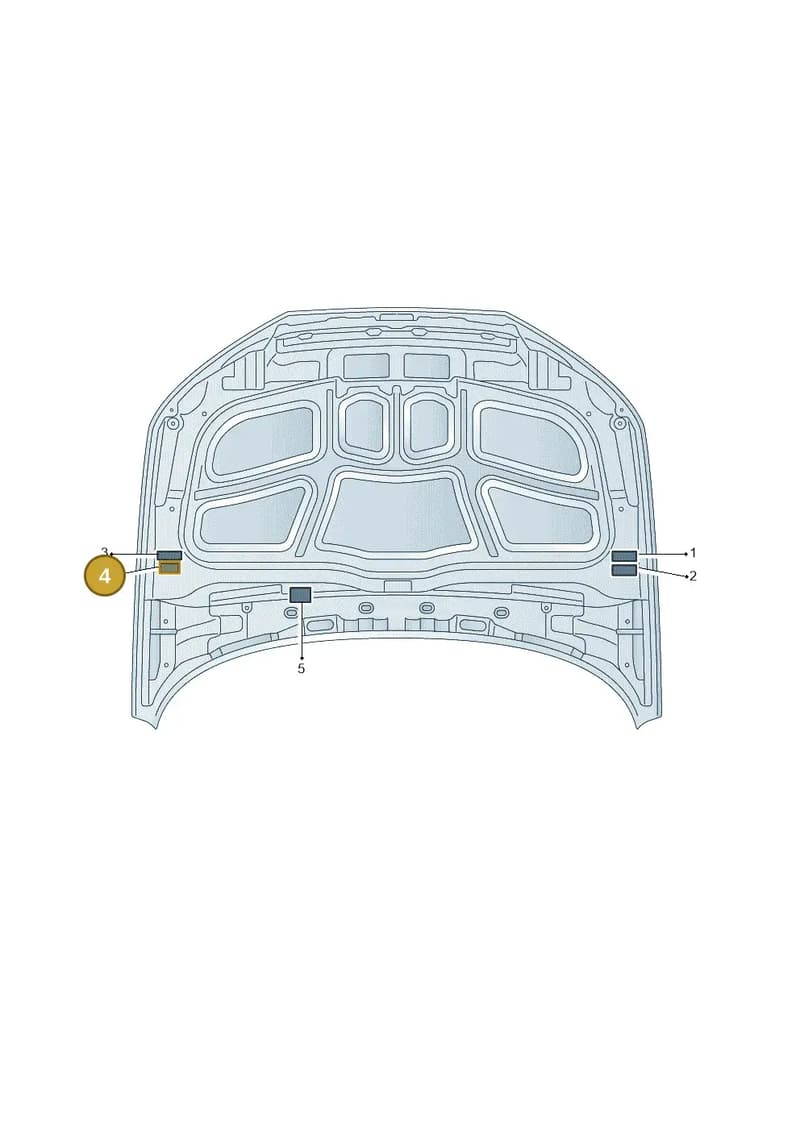 8W0010504AC — Audi A4 (2015-2025) diagram 849010100, position 4