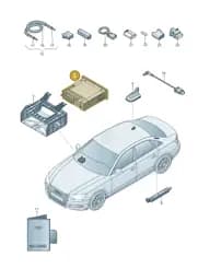 8W0035192B Audi Central Computer