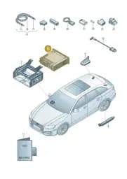 8W0035193CX Audi Central Computer