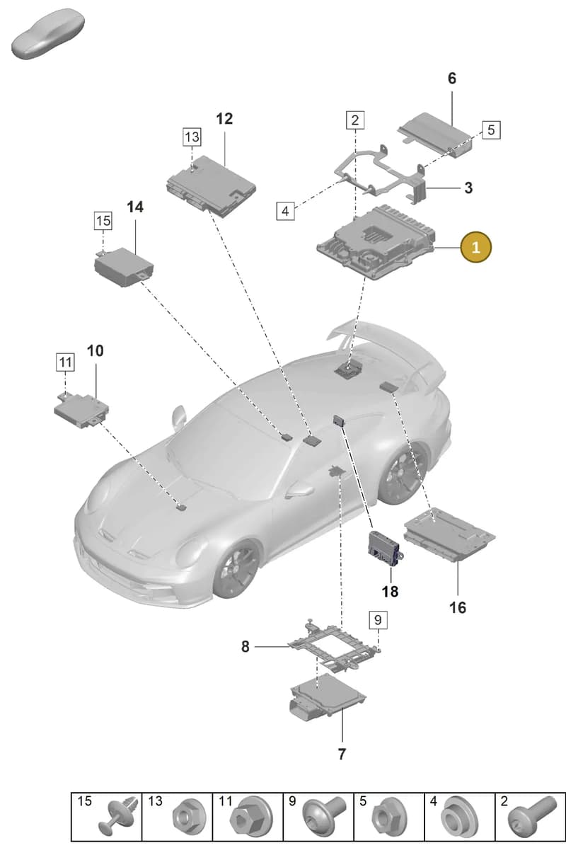 8W0035282A — Porsche 911 (2021-2022) diagram p59901030, position 1