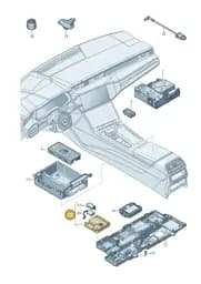 8W0035283P Audi Control Unit