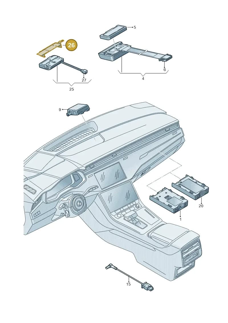 8W0035720B — Audi Q8 (2018-2025) diagram 429035570, position 26