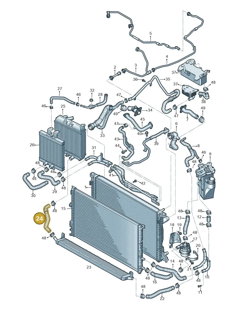 8W0121472AC — Audi RS5 Sportback (2017-2025) diagram 847121100, position 24