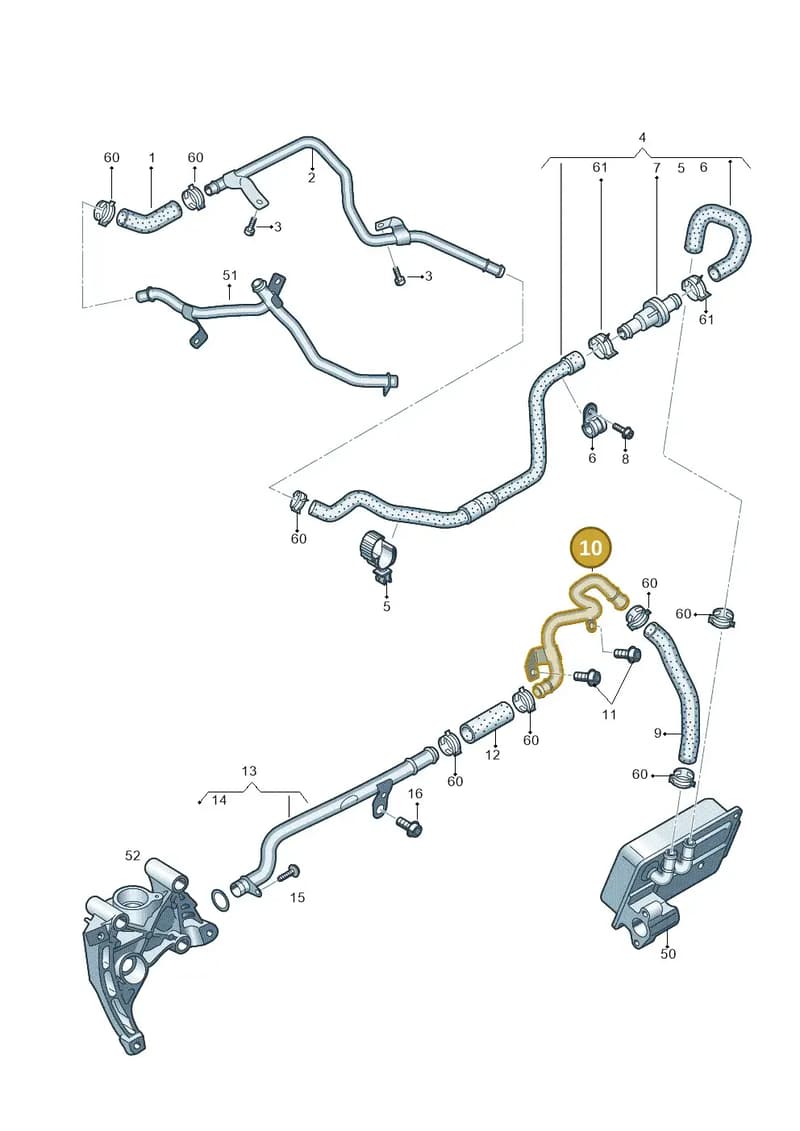8W0121485C — Audi A4 (2015-2025) diagram 849121490, position 10