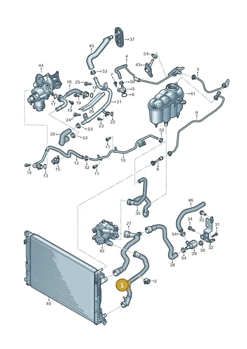 8W0122055CC — Audi A5 Sportback (2016-2025) diagram 849121173, position 1