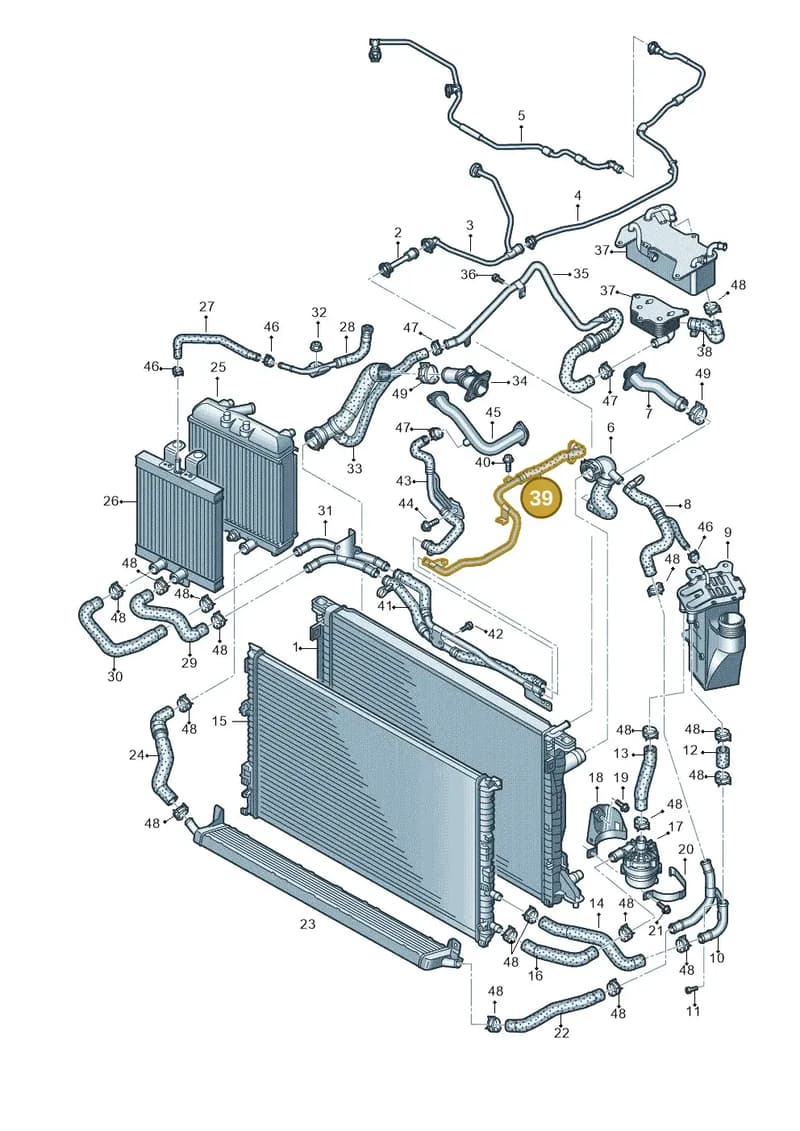 8W0122063A — Audi RS4 Avant (2017-2025) diagram 847121100, position 39
