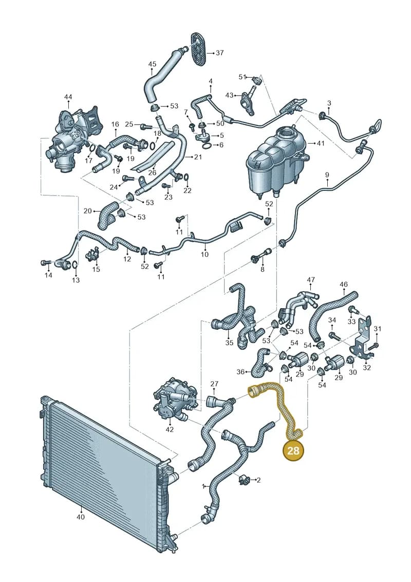 8W0122073L — Audi A5 Sportback (2016-2025) diagram 849121167, position 28