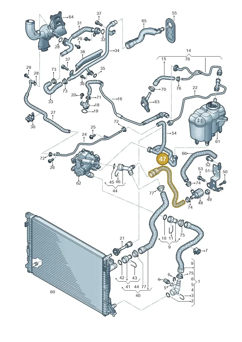 8W0122073L — Audi A5 Sportback (2016-2025) diagram 849121200, position 47