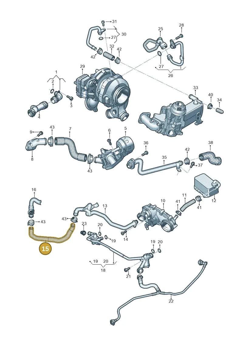 8W0122291AD — Audi A8 (2017-2025) diagram 838121052, position 15