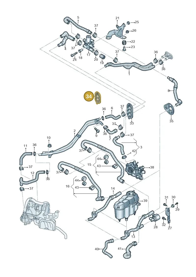 8W0122291AG — Audi A5 Sportback (2016-2025) diagram 849261650, position 34