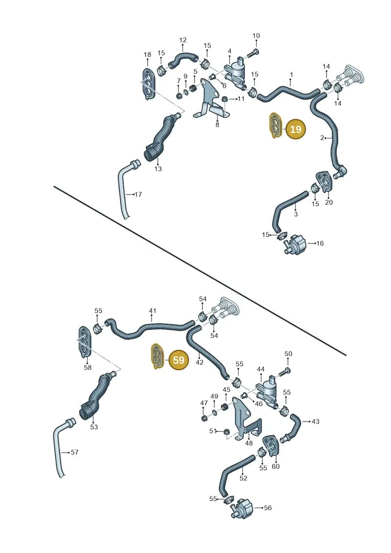 8W0122291AG — Audi A5 Sportback (2016-2025) diagram 849819550, position 19+59