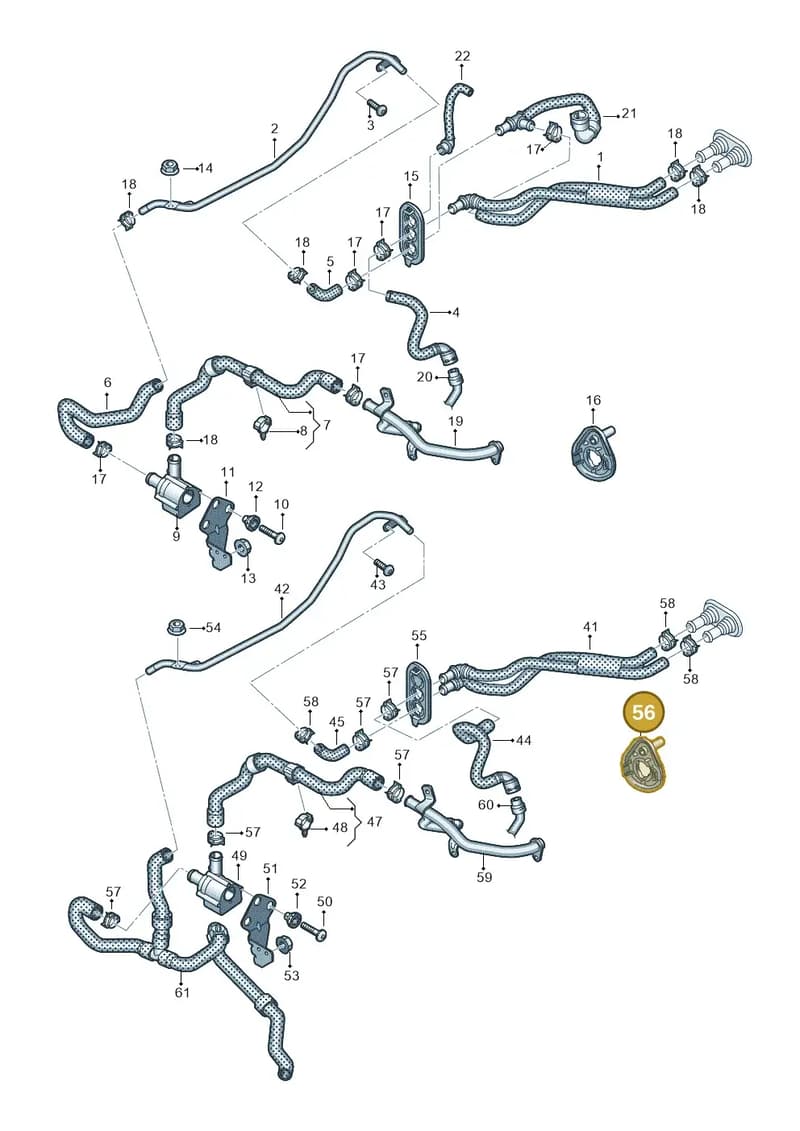 8W0122291AM — Audi A5 Cabriolet (2016-2025) diagram 848819060, position 56