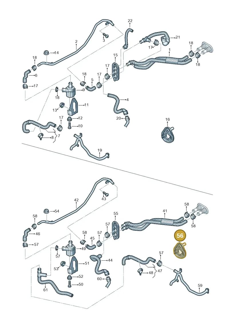 8W0122291AM — Audi A5 Sportback (2016-2025) diagram 849819600, position 56